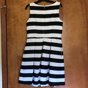Black & white striped dress